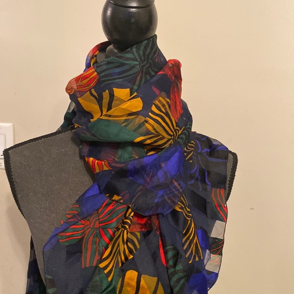 Marc Rozier Paris Bows square silk scarf - Picture 3 of 17